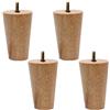 Geovne Piedini per Mobili In Legno,Gambe Divano A Cono,Gambe da Tavolo Fai-da-Te,Gambe Letto,Bullone M8,Set di 4,Adatto per Poltrona,Comodino,Tavolino,Facile da Installar(18cm/7.09in)
