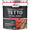 ARCANE INDUSTRIES Impermeabilizzazione Tetto, Pittura Resina 10 L Bianco | Resina Impermeabilizzante Flessibile, Tetti in Pendenza, Terrazze, Tegole, Calcestruzzo, Zinco, Legno - Arcane Industries
