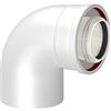 Npe Curva 90° Coassiale M/F Per Caldaia A Condensazione - Npe