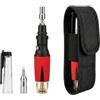 IRODA SolderPro - Kit saldatore portatile a butano 50K EDC, strumento termico professionale 4 in 1 con punta per torcia e custodia compatta, riscaldamento rapido 18 secondi (butano non incluso)