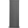 Monster Shop Radiatori Termosifoni in Acciaio Calorifero a Doppio Strato a Pannelli Piatti Riscaldamento Centralizzato Colonna Termosifone Orizzontale Radiatore a Parete - Grigio Antracite - 160 x 56 cm