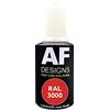 Alex Flittner Designs Penna per ritocchi RAL 3000 Rosso fuoco lucido 20 ml Penna di riparazione Acrilico Vernice per ritocchi Vernice di riparazione Legno Metallo Mobili Bagno