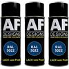 Alex Flittner Designs 3 bombolette di vernice spray RAL5022, colore blu notte lucido