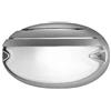 Prisma lampada da parete Chip ovale 30 Grill Chip ovale Grill 30 E27 Grigio Metallizzato/A