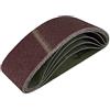 S&S-Shop 6 nastri abrasivi in tessuto 100 x 915 mm | Mix pacchetto 1 x grana 40/60/80/120/180/400 | Levigatrice a nastro | Nastro abrasivo