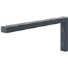 HOLZBRINK Supporto per mensola in metallo 35x15 cm HLA-B (1 pz) | Supporto per mensola lavabo da appoggio, reggimensola robusta da muro | Colore: Antracite