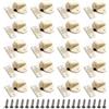 MroMax 20Pz Chiusura a Sfera a Doppio Rullo per Porta di Armadio, per Cucina, Bagno, Armadio, Guardaroba, Armadio Beige
