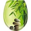LILIIN Coperchio per WC, sedile WC con abbassamento automatico, funzione Quick Release per una facile pulizia, antibatterico, in Duroplast, bambù verde
