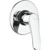 Yellowshop - Miscelatore bagno completo rubinetteria Attila lavabo bidet vasca e doccia incasso ed esterno in ottone cromato flessibile inox piletta Made in Italy (Incasso doccia)