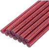 QUARKZMAN Mini Stick Colla a Caldo per Pistola Colla a Caldo 7mm x 200mm Rosso Glitterato 12pz