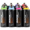Montana Black Spray Paint 12 Pack