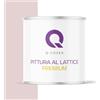 Q-COVER Vernice al lattice Lavabile 2L (circa 14m2) Polvere di Rosa Chiaro Tonalità Colore per Interni Pittura per Pareti Pittura per Soffitto Classe 2 Colore Opaco Per Allergici Resistente alla