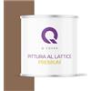 Q-COVER Voc - Vernice in lattice, lavabile, 2 l (circa 14 m²), colore Marrone scuro, colore per interni, colore da parete, classe 2, colore opaco, per chi soffre di allergie, resistente all'abrasione