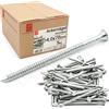 Lun Fix Chiodi acciaio zincati 4,0x70mm 5kg (circa 650 pz.) per legno costruzioni rillati professionali, per cartongesso e muro, fissaggi ferramenta fai da te, Lun Fix