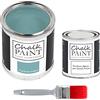 Chalk PAiNT PAINT EVERYTHING CHALK PAINT EVERYTHING Turchese Antico & FINITURA + PENNELLO - Kit Pronto Vernicia e Proteggi (750 ml Colore + 250 ml Finitura + Pennello Professionale 40 mm)