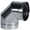 APROS Articolo fumisteria Linea Legna e pellet: curva 90°, acciaio inox, diametro 80 mm