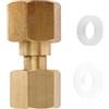 Oniissy Adattatore CGA-320 a CGA-580 per regolatore Argon, connettore in ottone per bombola di gas a saldatura, con guarnizione in nylon, compatibile con saldatura TIG MIG, plasma
