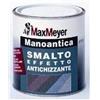 MAXMEYER SMALTO DECORATIVO CON ANTIRUGGINE PER FERROMANOANTICA LT.0,750 COLORENERO GRAFITE FORMULAZIONE GEL NON COLA DURANTE L'USO.