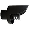 FERRETERIA LEPANTO Cappello stufa Pellet, terminale stufa a pellet orizzontale, cappello anti pioggia uscita laterale. (nero)