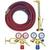Bestschweissen.de Set di torcia da taglio 45 cm - Set di torcia ossiacetilenica con riduttore di pressione, tubo da 10 m e valvole di ritenuta - Torcia da taglio ossiacetilenica per sezione di taglio 30-60 mm