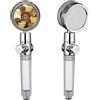 openspaceshop Soffione doccia turbo elica alta pressione doccetta turbocompressa girevole 360