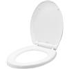 OGOMONDO Sedile Wc Copri Water Tavoletta Vaso Universale Bianco Polipropilene PP Sistema Soft Closing Bagno