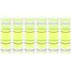 QUARKZMAN 6pz Piccoli Livelli a Bolla Cilindrici 6x20mm PMMA Mini Livella a Bolla Orizzontale Strumenti Misurazione Layout per RV TV Cornice Foto Strumento Livellamento