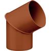 INEFA angolo per il pluviale, 60° Plastica, caso, tubo piegato, l'angolo per Regenfallrorhr, tubo downcomer - connettore, accessori, grondaie connettore tubo 85mm, 60° Marrone