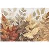WallArena - Carta da parati fotografica - foglie 400x280 cm - Murale fotografico - Per soggiorno e camera da letto - Effetto 3D - con Colla - Botanical Nature beige arancione giallo