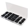 KATUR Set Assortimento di Passacavi in Gomma da 170 Pezzi Kit di guarnizioni ad anello per cavi elettrici con custodia per organizer per pompa per tubi dell'acqua della macchina per auto, 7 misure