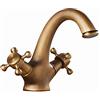 Gx Rubinetto Bagno Lavabo, Rubinetto Lavabo, Antico Nero Ottone Rubinetto Bagno, Acqua Calda E Fredda Disponibile, Elegant Miscelatore Doppia Manopola, Per Bagno o Avabo Bagno, Con Valvola In Ceramica