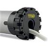 AWITALIA -Motore NICE 230V per tapparella professionale, con finecorsa meccanico Ø45 mm - Completo di staffa rettangolare, adattatore 60mm ottagonale e cavo, Nice TTGO.