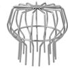 BBTISG Rete di Scarico per Tetto In Acciaio Inox Resistente Alle Intemperie Flessibile Protezione per Grondaie Previene L'intasamento dei Tubi con Foglie (110mm)
