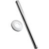 LIFKOME Braccio Doccia Estensore in Acciaio Inossidabile con Flangia, Resistente alla Ruggine, Leggero, Design da Muro per Bagno, 30 CM Argento