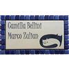 GUIZZO Creart - Targa Personalizzata Nomi/Via in Ceramica, Targhetta Personalizzata Modificabile con Cornice in Mosaico, Targhetta Porta Ingresso Personalizzata Made in Italy, 17x9H cm, Blu/Panna