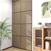 NEU.HOLZ Set di 4 Pannelli Murali 3D Fonoassorbenti 60x60 cm a Listelli Diagonali per Pareti Soffitti Moduli Decorativi Copertura 1,44 m² - Effetto Noce Chiaro