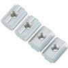Hilitand Dado scorrevole con scanalatura a T scorrevole in acciaio al carbonio galvanizzato da 20 pezzi per accessori profilati in alluminio(T-Nut-Muttern Typ 40 M6)