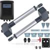CO-Z Motore Cancello Battente 2 Ante con 2 Telecomandi per Porte Fino a 600kg 6m Kit Automazione Cancello Battente Cancello Automatico Battente con Sensori a Infrarossi Batteria Solare Compatibile