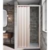 MOSCHITELLA Box doccia a nicchia in pvc a soffietto NEW Montaggio senza FORARE(da60a74x185 H-Bianco) Apertura dx/sx. Pannello opaco mm 2