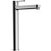 Parama Rubinetto per il Bagno Miscelatore Monocomando per Lavabo Alto interamente in Ottone con finitura Cromato Design Tondeggiante Moderno per Scarico Automatico modello Virna