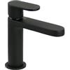 ERCOS Miscelatore Lavabo Basso Con Bocca da 115 MM, Colore Nero Opaco , Miscelatore Bagno o Cucina Da 143X115 MM , Scarico Compreso