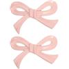 WATIIFUFU Manopole per Mobili in Metallo Vintage, Pomelli per Cassettiere e Armadi, Maniglie Decorative a Forma di Fiocco Rosa Chiaro, Set da 2 Pezzi per Mobili da Camera e Cucina