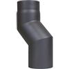 lanzzas tubo per canna fumaria camino tubo Offset ad arco doppio a castello arco Offset 80 mm Ø 120 mm, colore: grigio