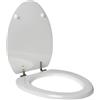 IDROTOP Copriwater dedicato per DOLOMITE DAHLIA in Legno Rivestito di Poliestere, Triangolare, Bianco