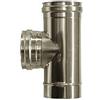 MBM Raccordo T 90 femmina canna fumaria DN 200 tubo acciaio inox 316