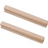 jiajulashou123 Maniglie per Mobile Maniglie in legno per Porte 2 pezzi Maniglia Del Cassetto Con viti Maniglie da Cucina Maniglie per Ante Armadio per Bagno,Cucina,Mobili,Legno di frassino (Hole distance:128mm)