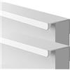 AGINOS Maniglioni per Mobili Bianco Caldo Maniglie Invisibili per Armadietti da Cucina Maniglia per Porte de Guardaroba da 2 Pezzi Maniglie per Cassetti in Alluminio, con Viti (Length 200mm)