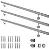 V2Aox Corrimano scala Acciaio inox AISI 304 Ringhiera diametro 42mm V2Aox 40-1000 cm, Lunghezza:400 cm