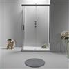 Auria Box Doccia Angolare 80x120 cm - Cabina Doccia con Porta Scorrevole Vetro Temperato 6mm,Trasparente e Anticalcare con Profilo in Alluminio Cromato e Chiusura Magnetica - Facile da Installare e Pulire