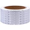 TopHomer 1 rotolo di nastro riflettente, 5 cm x 9 m, impermeabile, autoadesivo per esterni, nastro di sicurezza ad alta visibilità (bianco)